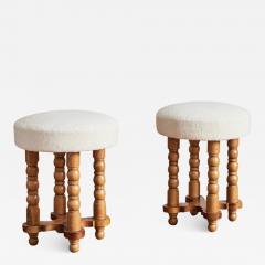 Charles Dudouyt Pair of Petite Charles Dudouyt Stools - 3900653