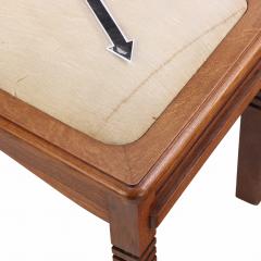 Charles Dudouyt Rare Set of Six French Oak Dining Chairs by Charles Dudouyt C 1940 - 4648905