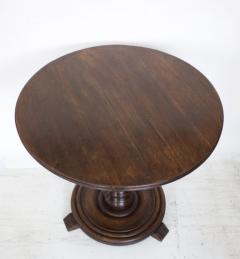 Charles Dudouyt SIDE TABLE WITH SIGNATURE CORK SCREW BASE AND CONCENTRIC CIRCLES AND WONDERFUL - 2997491