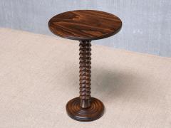 Charles Dudouyt Sculptural Charles Dudouyt Round Side Table in Beech Wood France 1950s - 4699944