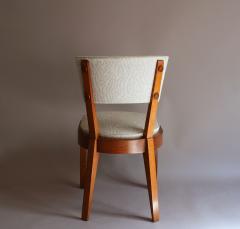Charles Dudouyt Set of Four Fine French Art Deco Oak Chairs by Charles Dudouyt - 415211