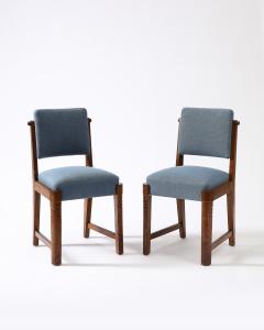 Charles Dudouyt Set of Six Dining Chairs by Charles Dudouyt France c 1940s - 3666622