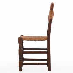Charles Dudouyt Set of Ten French Dining Chairs in the Manner of Charles Dudouyt C 1940 - 4706219