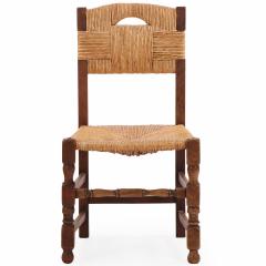 Charles Dudouyt Set of Ten French Dining Chairs in the Manner of Charles Dudouyt C 1940 - 4706221