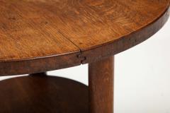 Charles Dudouyt Solid Oak Charles Dudyot French Coffee table w Oivid Ball Feet c 1940 - 3278673
