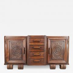 Charles Dudouyt Stunning 1930s Charles Dudouyt brutalist sideboard - 2983405