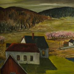 Charles E Harsanyi Charles Harsanyi American 1905 1973 peach orchard in the valley  - 2085041