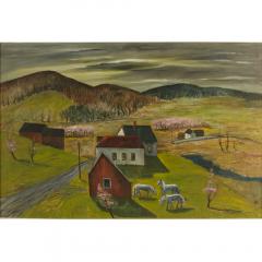 Charles E Harsanyi Charles Harsanyi American 1905 1973 peach orchard in the valley  - 2085043