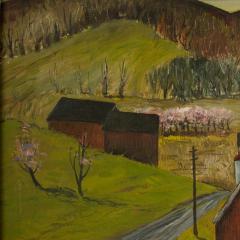 Charles E Harsanyi Charles Harsanyi American 1905 1973 peach orchard in the valley  - 2085045