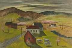 Charles E Harsanyi Charles Harsanyi American 1905 1973 peach orchard in the valley  - 2086044