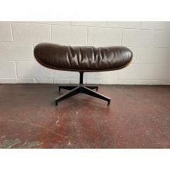 Charles Eames 1970s Brown Leather Eames Ottoman 671 - 1753989