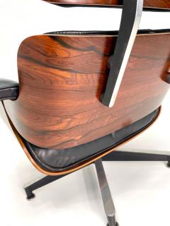 Charles Eames 2nd Generation Eames Lounge Chair Ottoman in Brazilian Rosewood and Leather - 3166272