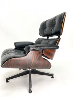 Charles Eames 2nd Generation Eames Lounge Chair Ottoman in Brazilian Rosewood and Leather - 3166274