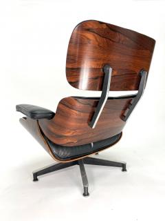 Charles Eames 2nd Generation Eames Lounge Chair Ottoman in Brazilian Rosewood and Leather - 3166276