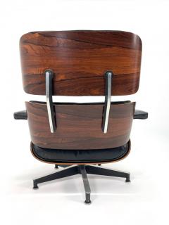 Charles Eames 2nd Generation Eames Lounge Chair Ottoman in Brazilian Rosewood and Leather - 3166278
