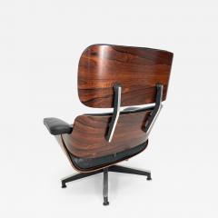 Charles Eames 2nd Generation Eames Lounge Chair Ottoman in Brazilian Rosewood and Leather - 3170640