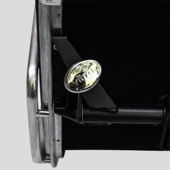 Charles Eames Charles Eames design soft pad for Vitra black leather chair - 4415359