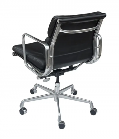 Charles Eames Charles Eames for Herman Miller Aluminum Group Office Chair in Black Leather - 3070123