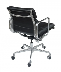 Charles Eames Charles Eames for Herman Miller Aluminum Group Office Chair in Black Leather - 3070149