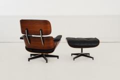 Charles Eames Charles Eames for Herman Miller Lounge Chair and Ottoman in Rosewood 1960c  - 4505502