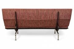 Charles Eames Charles Eames for Herman Miller Red and Pink Upholstered Chrome Sofa Compact - 2793976