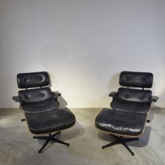 Charles Eames Charles Eames lounge chair ottoman Herman Miller 1970s - 4095863