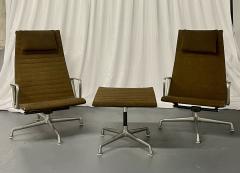 Charles Eames Mid Century Modern Charles Ray Eames Swivel Chairs Ottoman Seating Group - 2519363