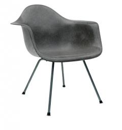 Charles Eames Pair of Early 2nd Generation Eames Fiberglass LAX Lounge Chairs in Elephant Gray - 2820721