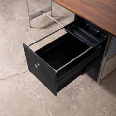 Charles Eames Rare Charles Ray Eames Walnut ESU EDU Desk Model D 20N for Herman Miller 50s - 4750101