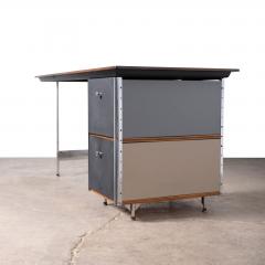 Charles Eames Rare Charles Ray Eames Walnut ESU EDU Desk Model D 20N for Herman Miller 50s - 4750104