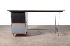 Charles Eames Rare Charles Ray Eames Walnut ESU EDU Desk Model D 20N for Herman Miller 50s - 4750106