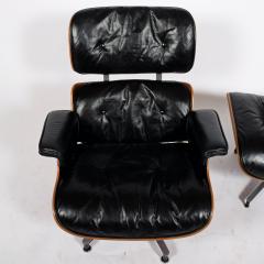 Charles Eames Rosewood Lounge Chair and Ottoman 670 671 by Charles Eames for Herman Miller - 1254617