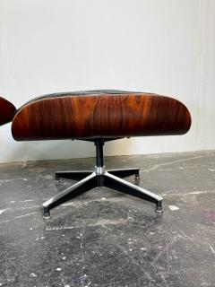 Charles Eames Vintage 1st Generation Eames Lounge Chair Ottoman in Brazilian Rosewood - 4125939
