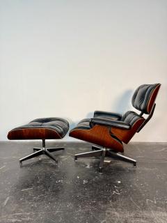 Charles Eames Vintage 1st Generation Eames Lounge Chair Ottoman in Brazilian Rosewood - 4125940