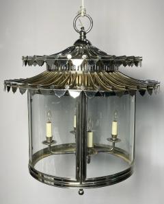 Charles Edwards Nickel Glass Chandelier made in England by Charles Edwards - 3153221