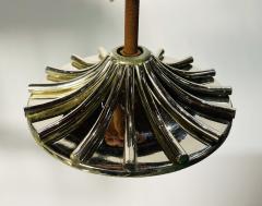Charles Edwards Nickel Glass Chandelier made in England by Charles Edwards - 3153226
