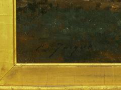 Charles Emile Jacque Preparing the Plow French Antique Barbizon Painting by Charles Emile Jacque - 1125211