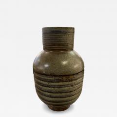 Charles Greber Charles Greber Earthenware Grey Art Deco Vase France c 1925 - 4738400