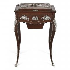 Charles Guillaume Diehl Napoleon III period dressing table mounted with silvered bronze - 1653167