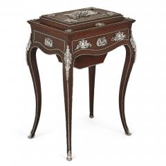 Charles Guillaume Diehl Napoleon III period dressing table mounted with silvered bronze - 1653180