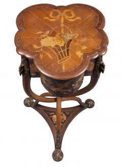 Charles Guillaume Diehl Rare French Art Nouveau Marquetry Table by Charles Guillaume Diehl circa 1878 - 568556