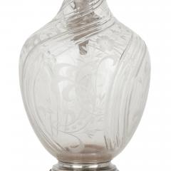 Charles Hack Pair of Rococo style cut glass and silver jugs by Charles Hack - 2255386