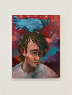 Charles Hasco t Self portrait with Blue Bird 2025 - 4450459