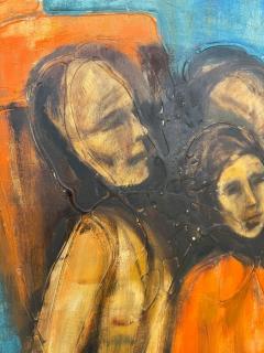 Charles Henry Alston Charles Henry Alston 1957 Large Oil on Masonite Figurative Painting - 4239541