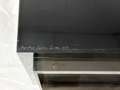 Charles Hollis Charles Hollis Jones Signed 1978 Smoked Lucite Pedestal Display Column - 4725808