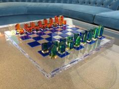 Charles Hollis Jones 1960s Lucite Chess Set by Charles Hollis Jones - 335383