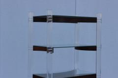 Charles Hollis Jones 1970s Lucite And Rosewood Etagere - 760766