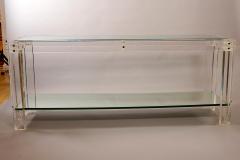 Charles Hollis Jones Acrylic glass and mirror console c1970 att Hollis Jones - 4340740