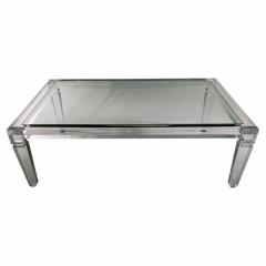Charles Hollis Jones American Modern Lucite and Glass Cocktail Table Charles Hollis Jones - 4171559