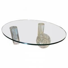 Charles Hollis Jones American Modern Lucite and Glass Coffee Table Charles Hollis Jones - 4171565